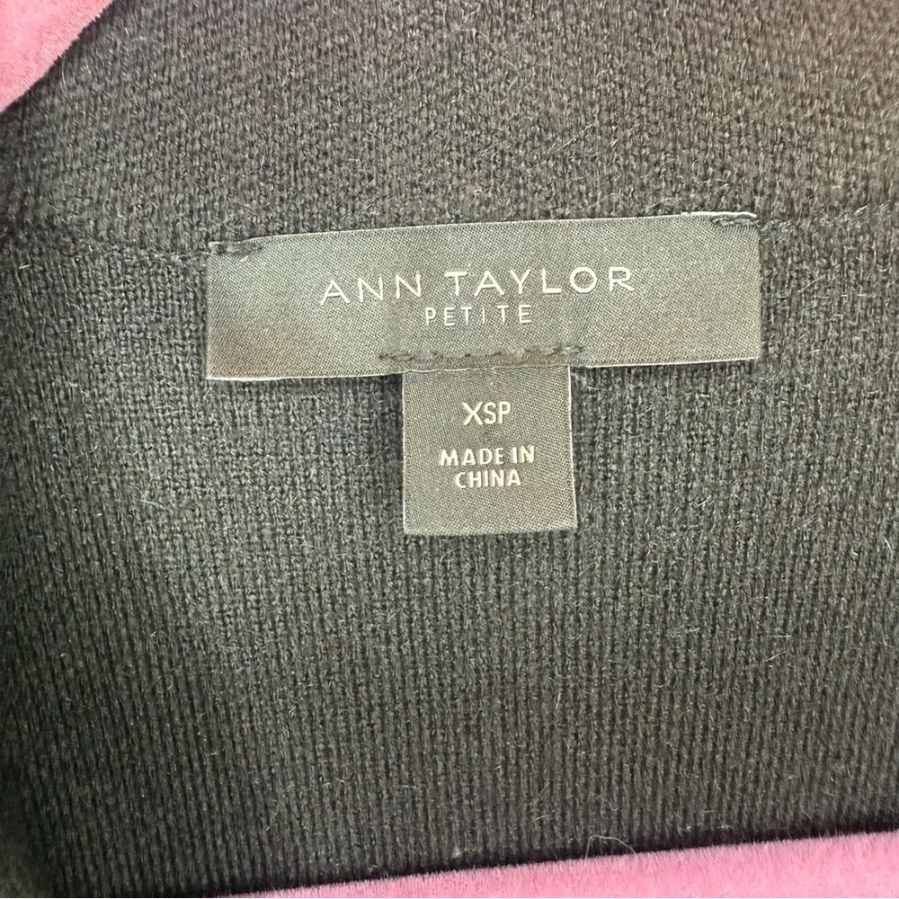 Ann Taylor size XSP Black Sweater Blazer with Two Buttons - Picture 2 of 5
